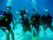 PADI Open Water German group