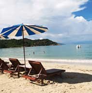 Choengmon beach view from dive shop